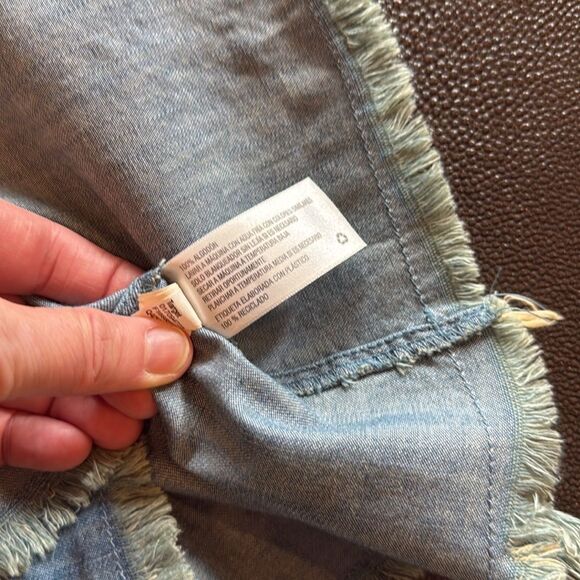 Mossimo Supply Co. Off shoulder Chambray Dress size XS - Picture 3 of 5